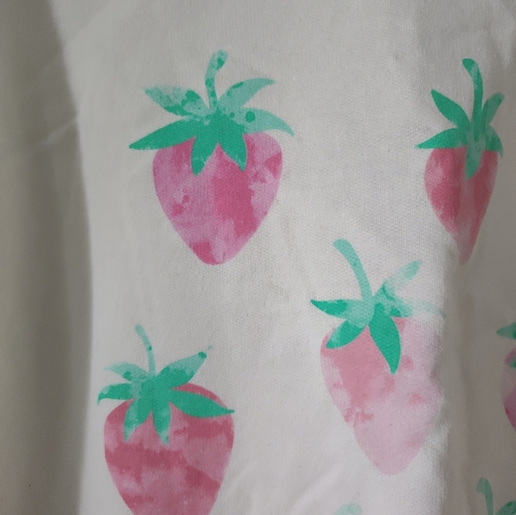 Special Thanks strawberry printed cream sweater, new with tags - S - Picture 6 of 9